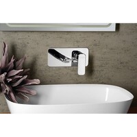 Wastafelmengkraan Inbouw Sapho Spy 1-hendel Uitloop Recht 19 cm Chroom