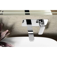 Wastafelmengkraan Inbouw Sapho Spy 1-hendel Uitloop Recht 19 cm Chroom