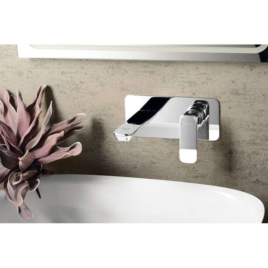 Wastafelmengkraan Inbouw Sapho Spy 1-hendel Uitloop Recht 19 cm Chroom