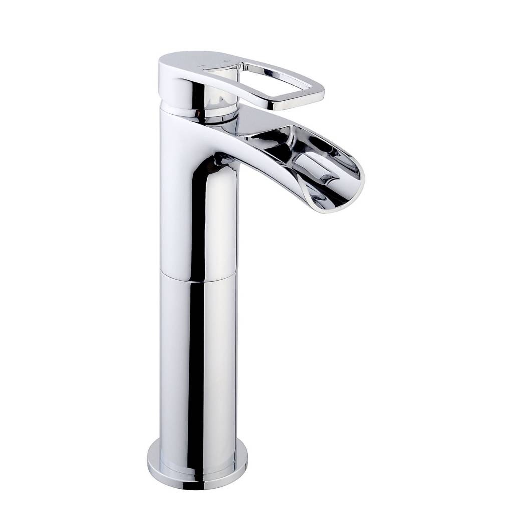 Wastafelkraan Demeter Hoge Waterval Chroom Aqua Splash