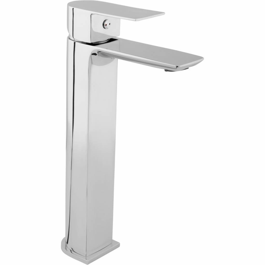 Verhoogde Wastafelmengkraan Dynamic Eengreeps 14.5x5.2x25.7 cm Chroom VM Go