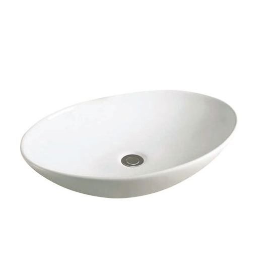Best Design Waskom Ovaal Keramiek Opbouw 50X43X11 cm