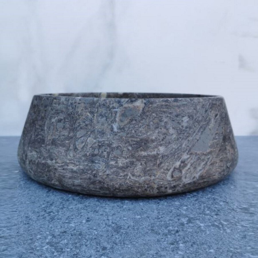 Waskom Sanilux Opzetkom 41x13 cm Zilver