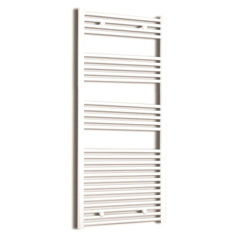 Elektrische Design Radiator Sanicare Plug & Play 172x60 cm Wit 1127 Watt Met Zwarte Thermostaat Links 