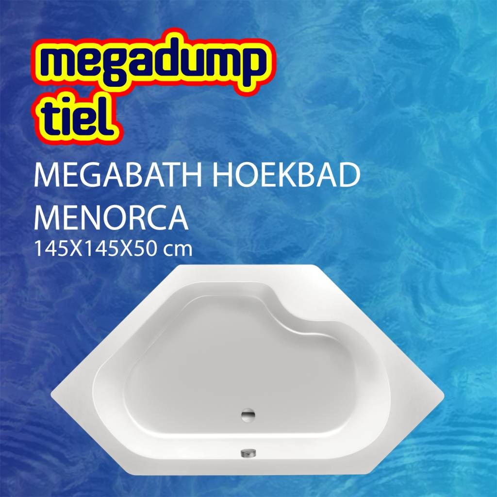 Hoekbad Menorca 145X145X50 cm MegaBath