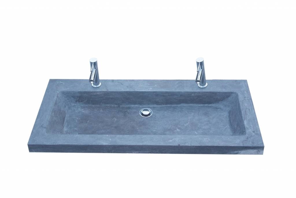 Aqua Royal Hardsteen Wastafel Trend Stone 100X47X5 cm Met 0, 1 Of 2 Kraangaten - Zonder Kraangaten