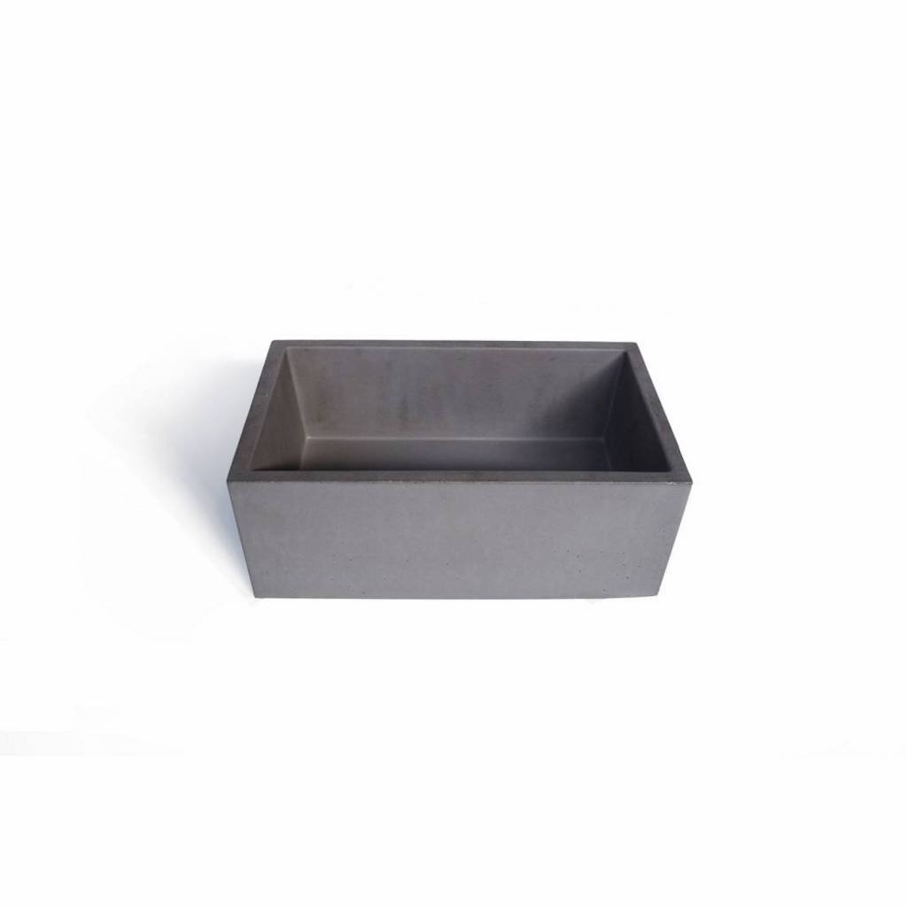 Urbi et Orbi Opzet Wastafel Immissio Beton 45x26x18 cm - Antraciet