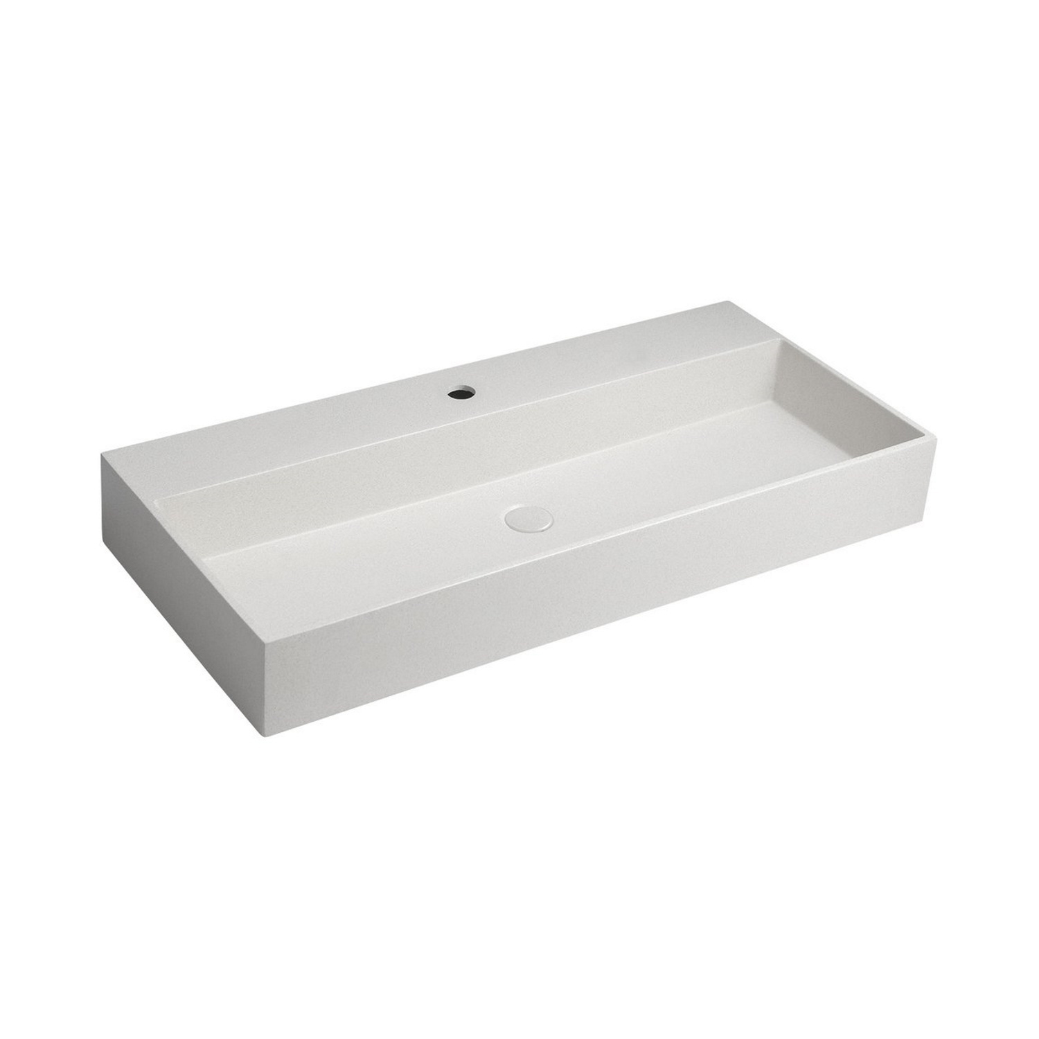 Wastafel Sapho Quadrado 96x44 cm Wit Sapho
