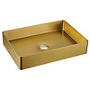 Sapho Waskom Sapho Aurum Vierkant 50 x 35 cm RVS Matt Goud