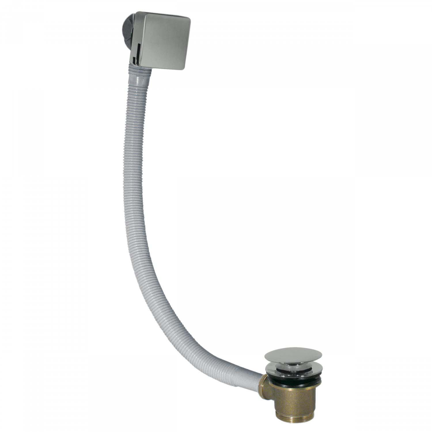 Badplugafvoer Tres Complementos Cascade Met Overloop Vierkant RVS Tres