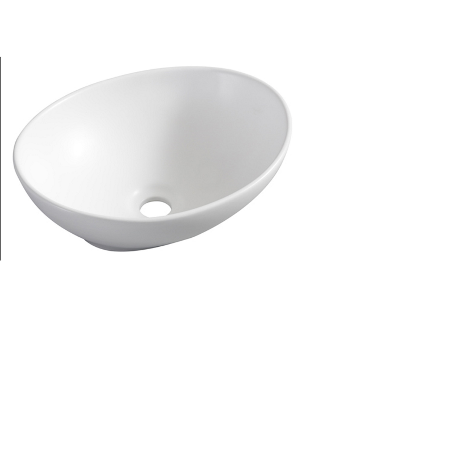 Wiesbaden Opzetwaskom Barco 40x33x14,5 cm Mat Wit