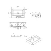 Wastafel Best Design Opera-60 Just-Solid 60x42x10 cm Mat Zwart