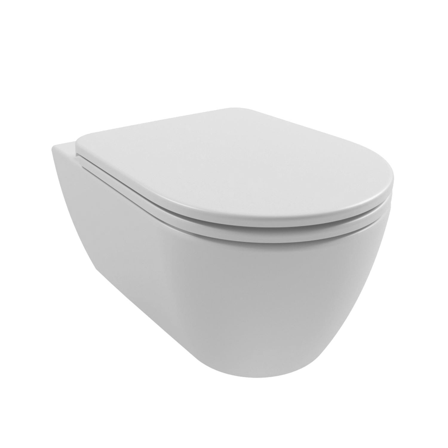 Wandcloset Luca Sanitair Fusion Rimless Met Softclose Zitting Keramiek Wit Luca Sanitair