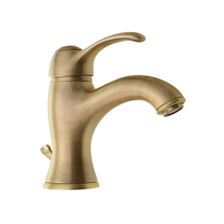 Wastafelmengkraan Sapho Kirk� 1-hendel Gebogen 16.6 cm Brons (incl. clickwaste)