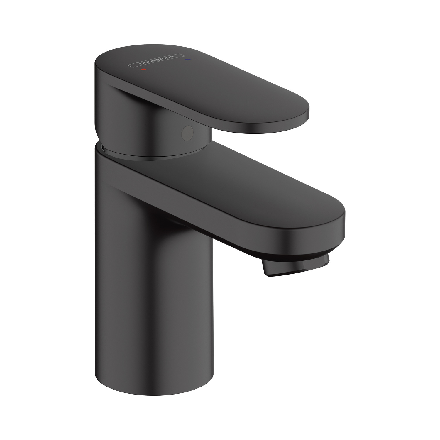 Hansgrohe Wastafelmengkraan Vernis Blend 70 Eengreeps Met Trekwaste Mat Zwart