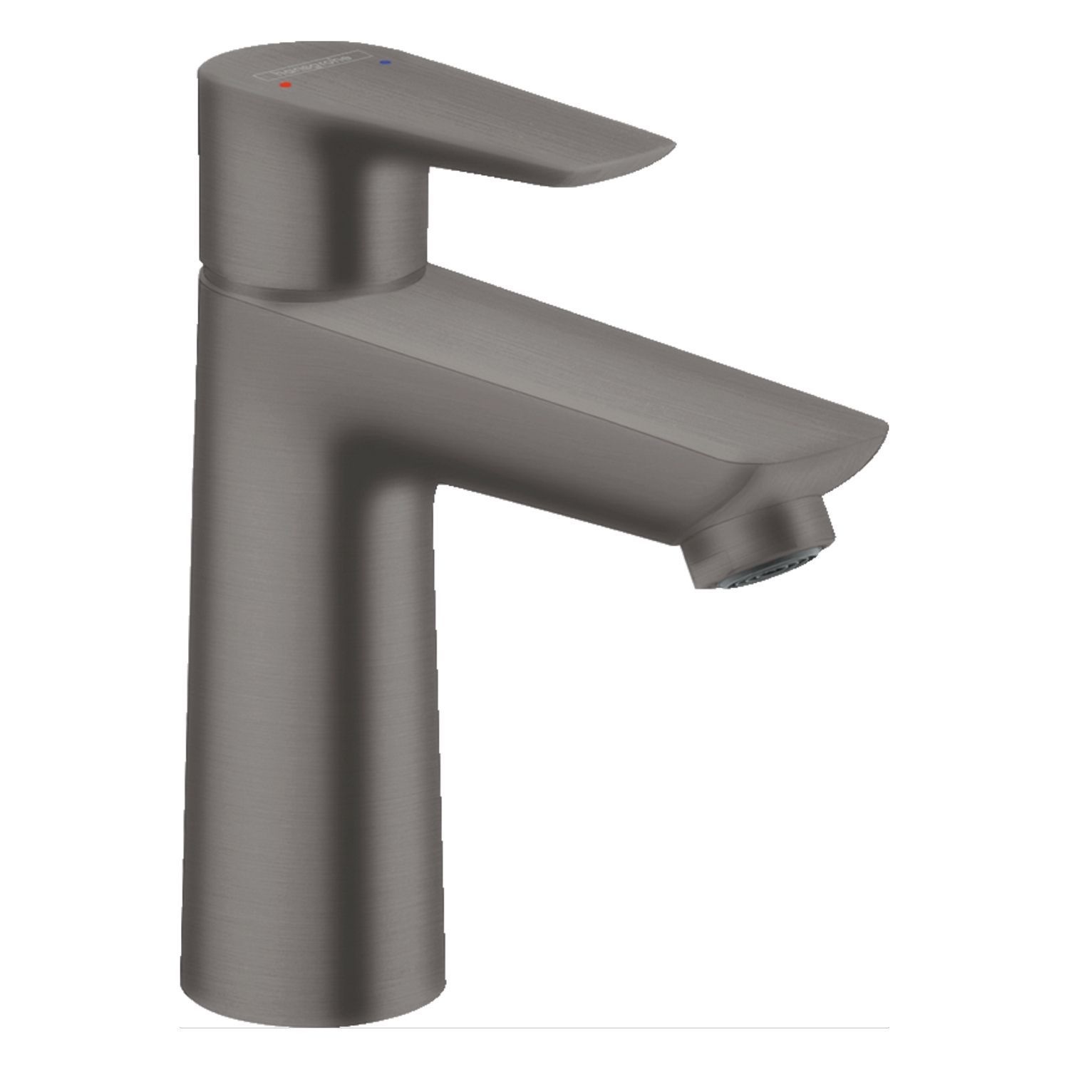 Hansgrohe Wastafelmengkraan Talis E 110 Eengreeps met Trekwaste Geborsteld Zwart Chroom