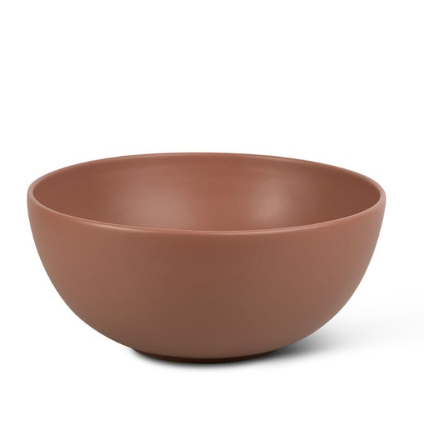 Waskom Globo T-Edge Rond 37x16 cm Zonder Overloop Mattone Globo