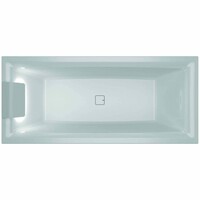 Ligbad Riho Still Square met LED en Hoofdsteun 180x80 cm Acryl Wit