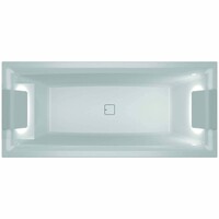 Ligbad Riho Still Square met LED en Hoofdsteun 180x80 cm Acryl Wit