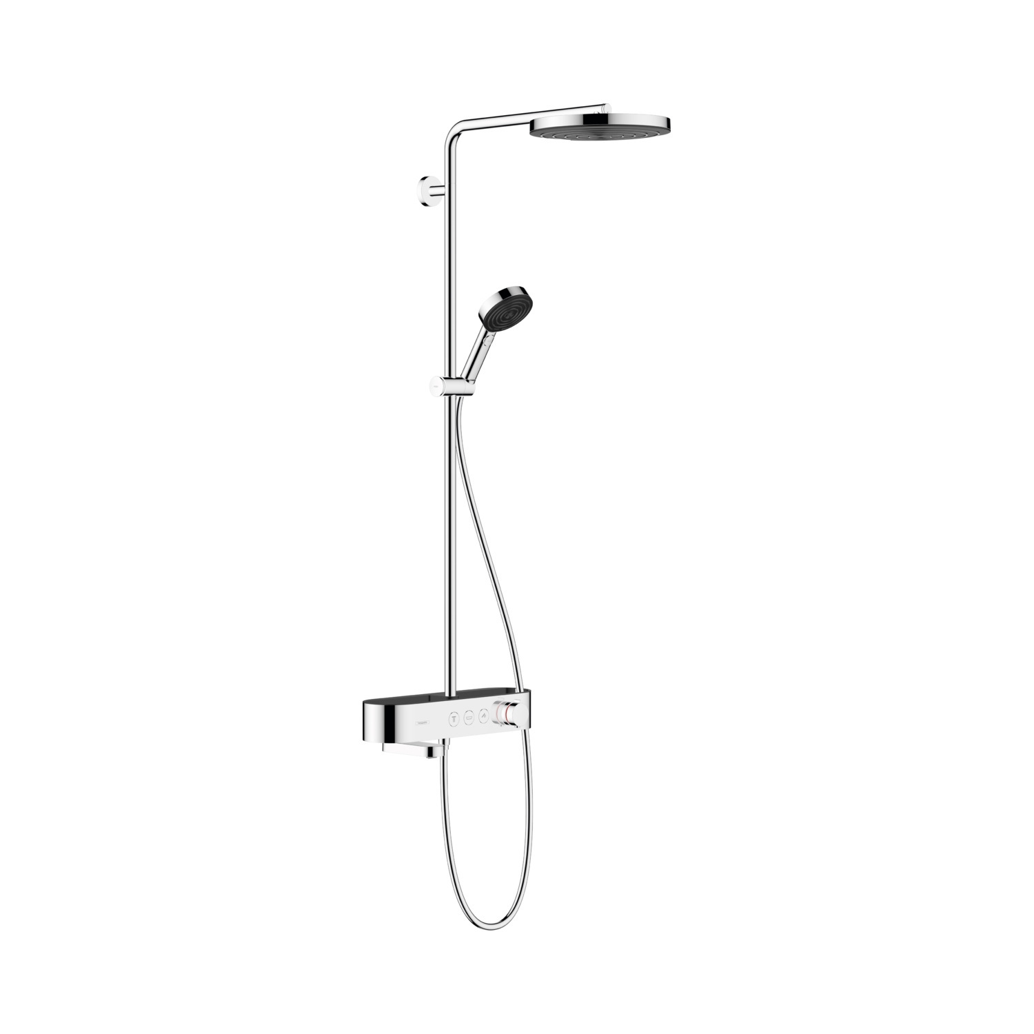 Hansgrohe Regendouche set Pulsify S Showerpipe 260 1 Jet Met Badthermostaat ShowerTablet Select 400 