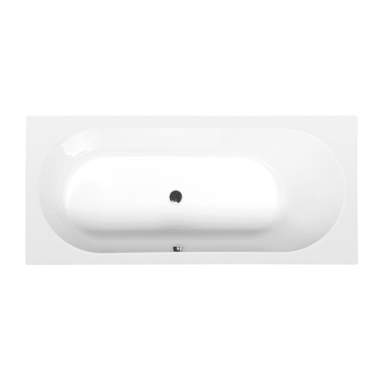 Ligbad Polysan Astra Slim Inbouw 165x75x48 cm Wit Polysan