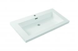 Wiesbaden Vision kunstmarmer wastafel 80x46 wit