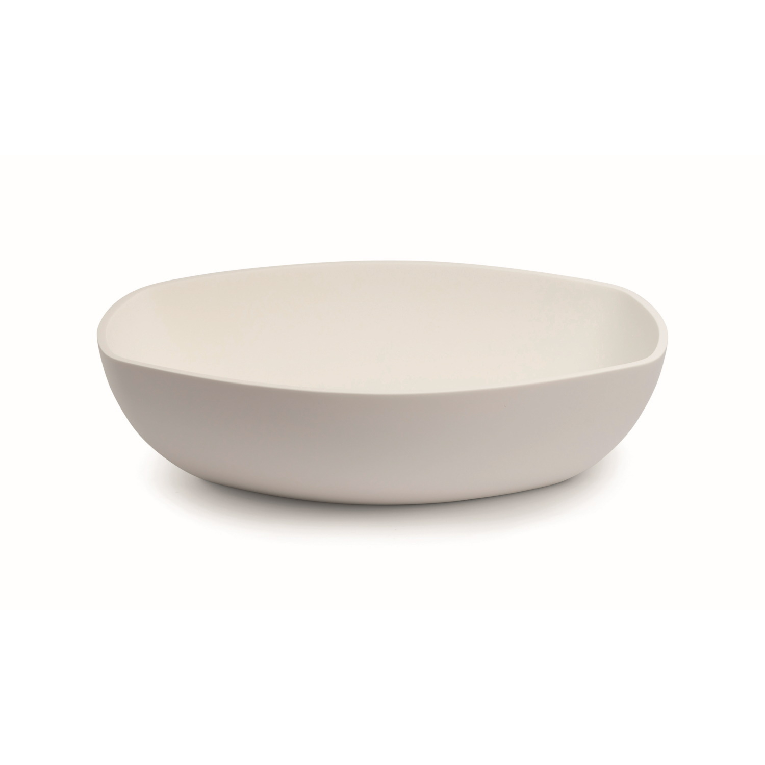 Waskom Opbouw Luca Sanitair Danish Oval 48x32,5x13,5 Mineral Stone Mat Wit OP=OP Luca Sanitair