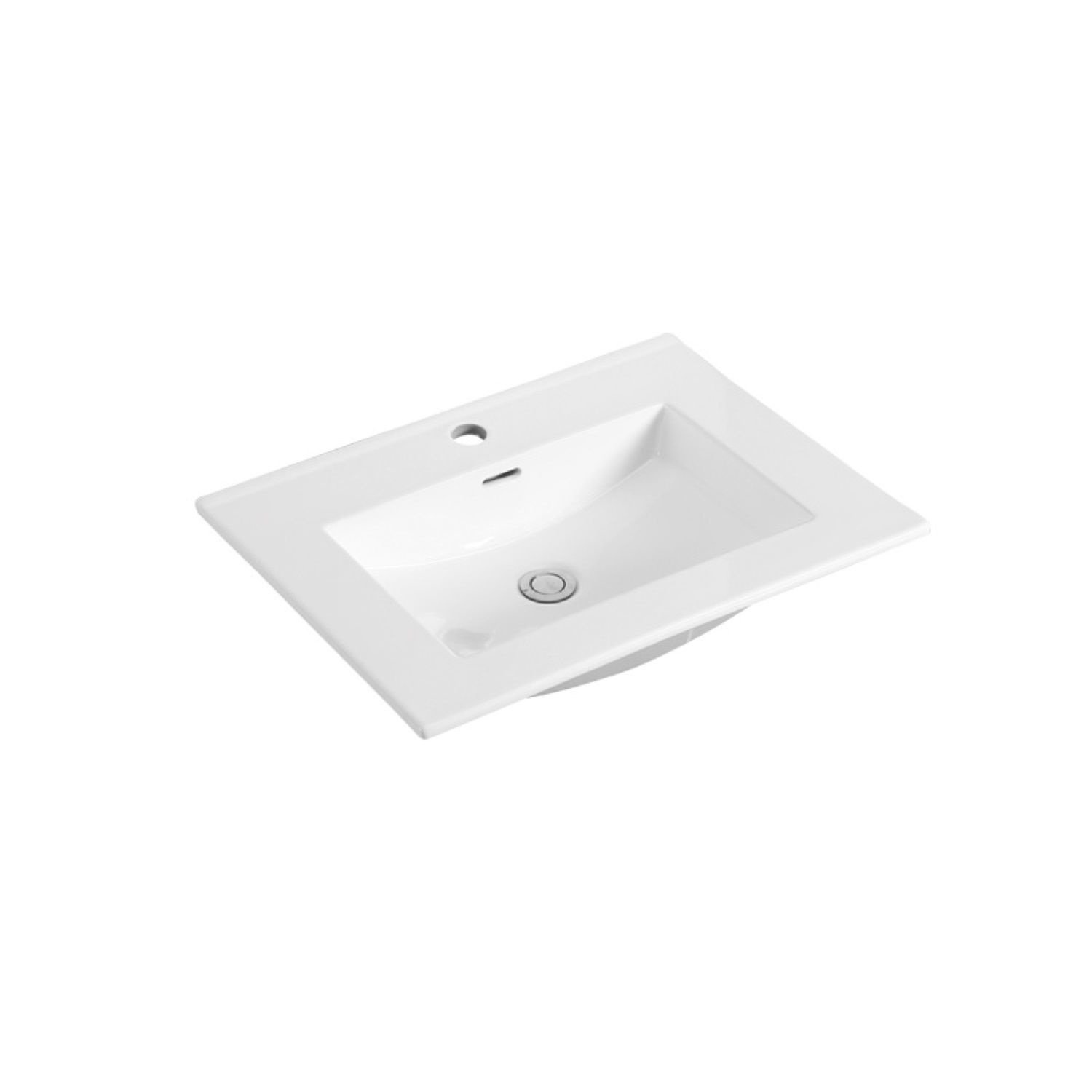 Wastafel Sanilux Classic 60x47x2,5 cm Keramiek Wit Sanilux