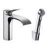 Hansgrohe Wastafelmengkraan Hansgrohe Vivenis Bidethanddouche en Doucheslang 160 cm Chroom