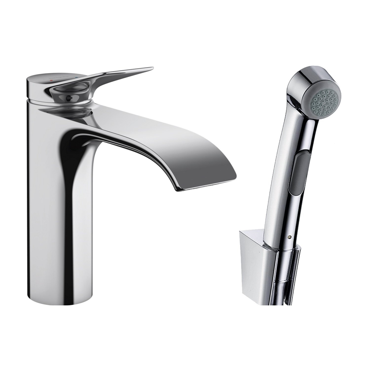 Hansgrohe Wastafelmengkraan Vivenis Bidethanddouche en Doucheslang 160 cm Chroom