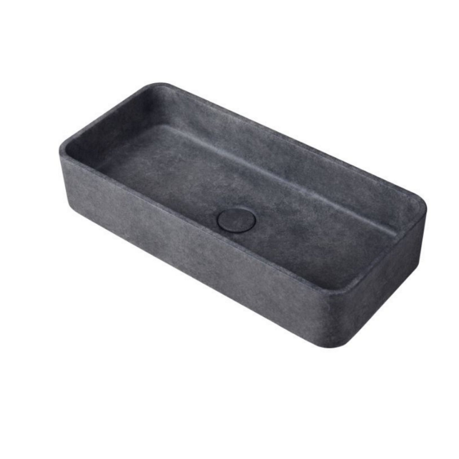 Waskom Ideavit Idea.Max 60x28x12 cm Rechthoek Beton Donker Grijs Ideavit
