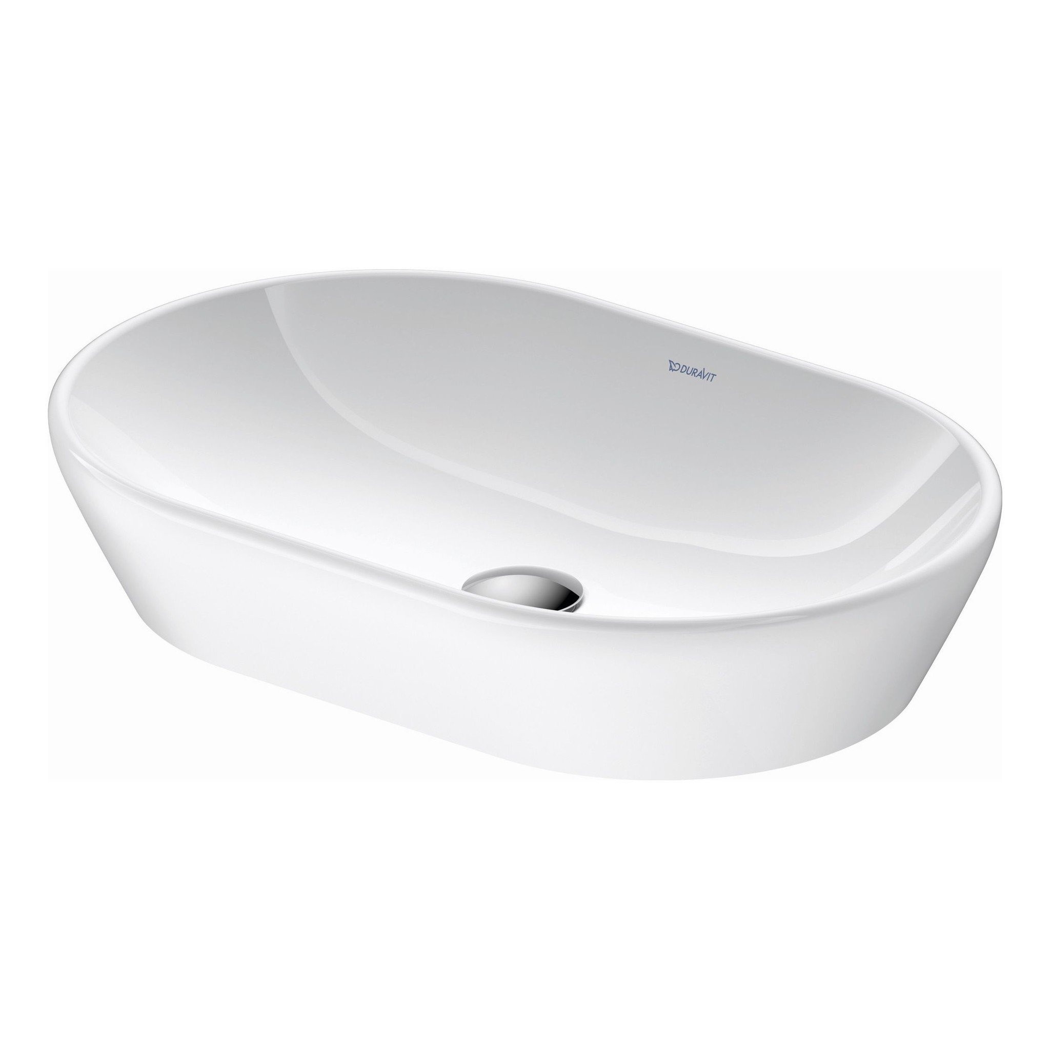 Waskom Duravit D-Neo Opbouw Ovaal 60x40x12.5 cm Hoogglans Wit Duravit