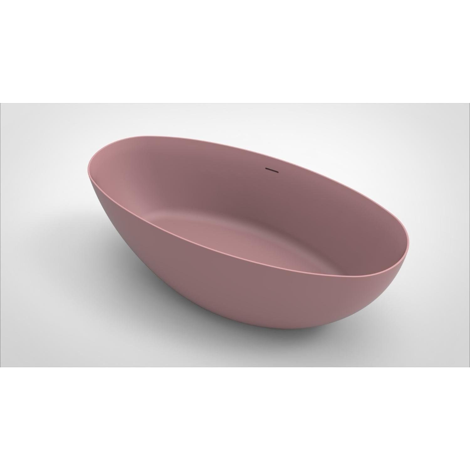 Vrijstaand Ligbad Arcqua Ica 170x80 Mat Roze Arcqua