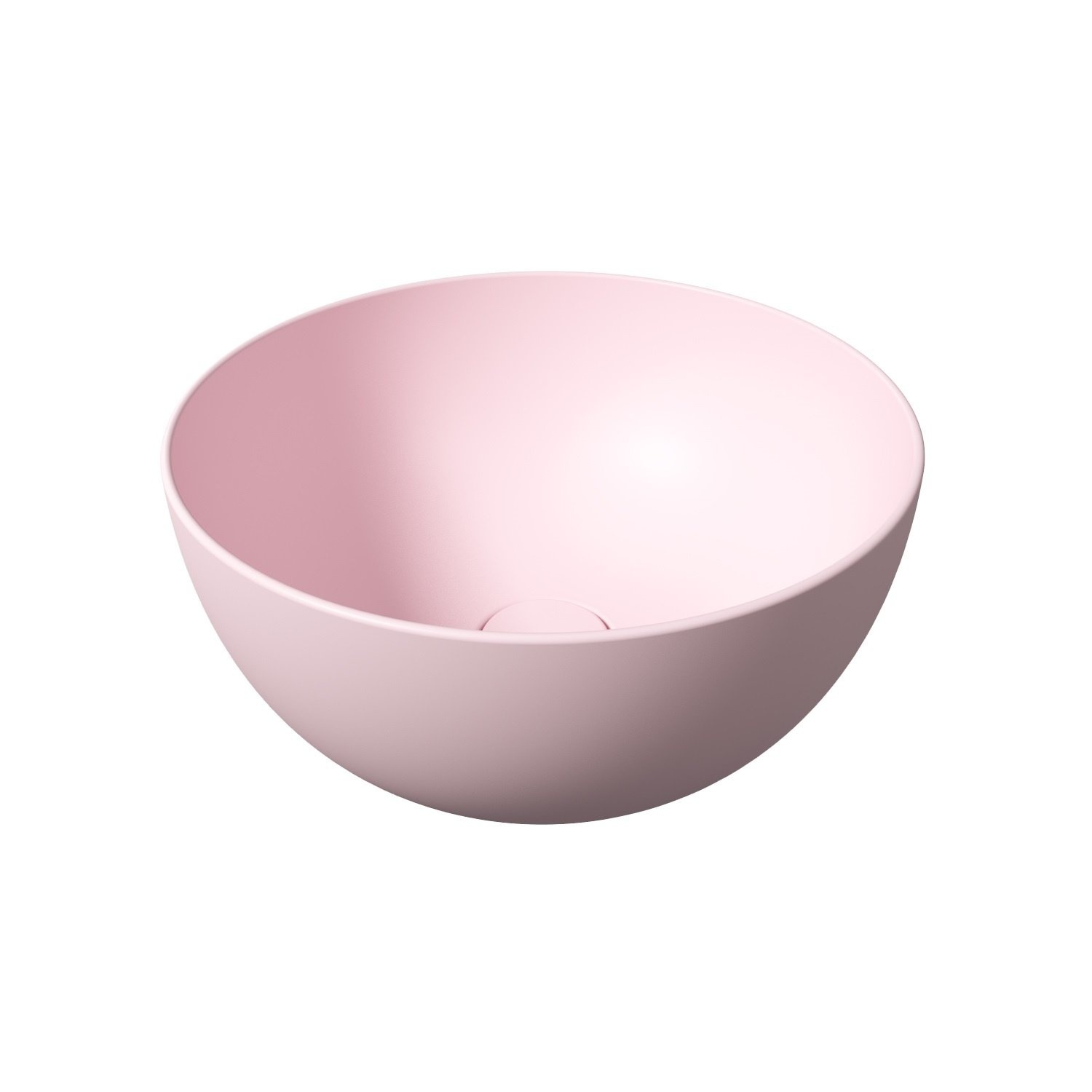 Salenzi Ronde Wastafel Opbouw Unica Round 40x20 cm Mat Roze