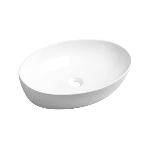 Waskom Sapho Pera Ovaal 62.5x42x14 cm Keramiek Wit 