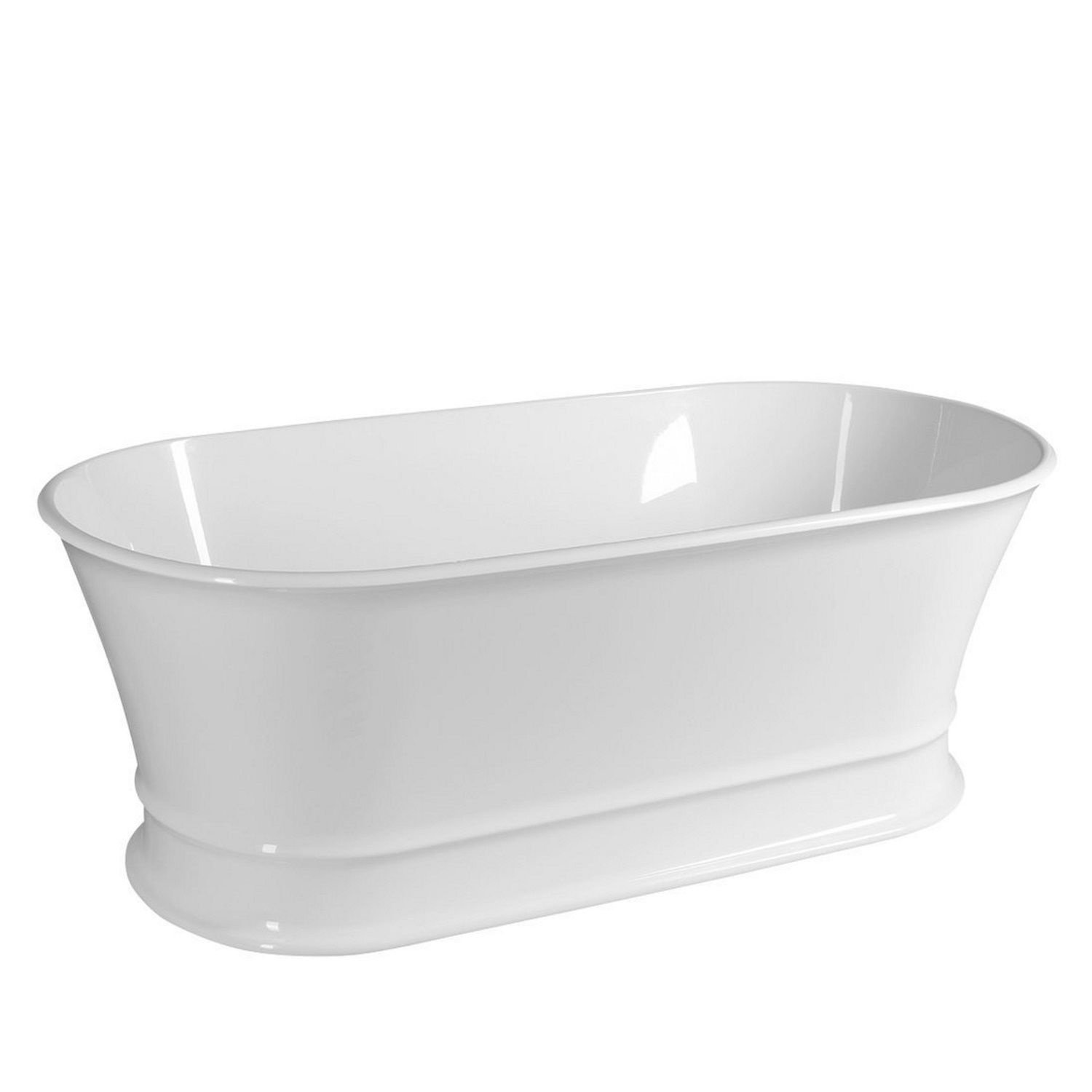 Vrijstaand Ligbad Polysan Delonix 170x84x61,5 cm Cast Marble Wit Polysan