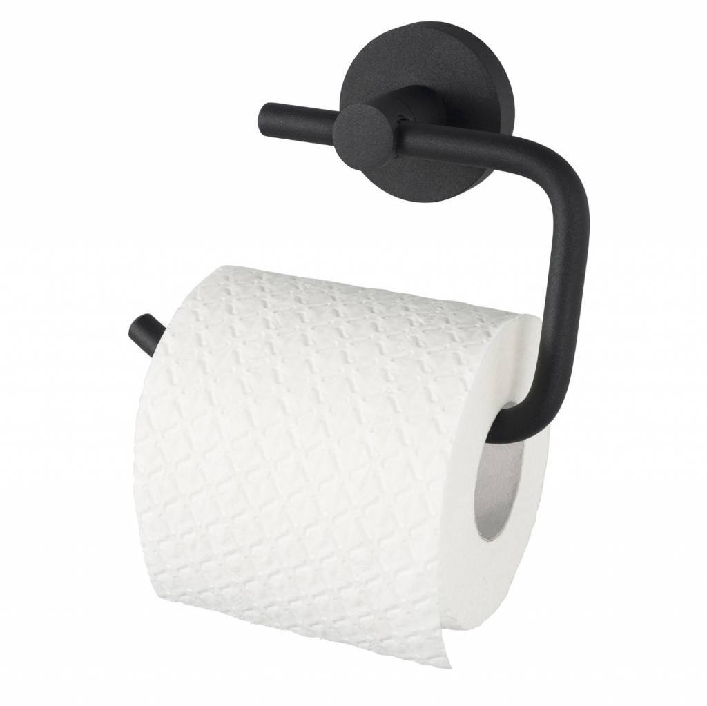 Toiletrolhouder Kosmos Zonder Klep Mat Zwart Haceka