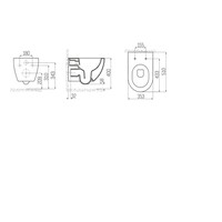 Wandcloset Aquasplash Rimoff Ophang Toilet Zonder Bidet Berry