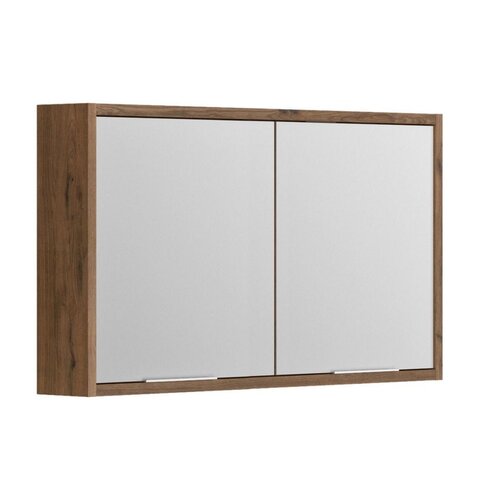 Spiegelkast Allibert Sorento Stopcontact VDE 120x69x17 cm Eik Cognac 