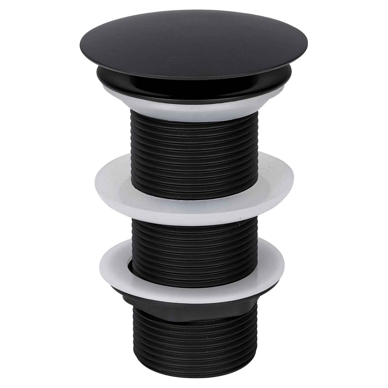 Wastafel Afvoerplug Differnz Always Open 10 cm Mat Zwart Differnz