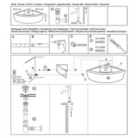 Fonteinset Differnz Keres Warm/Koud Kraan 32.5x32.5x12.5 cm Wit