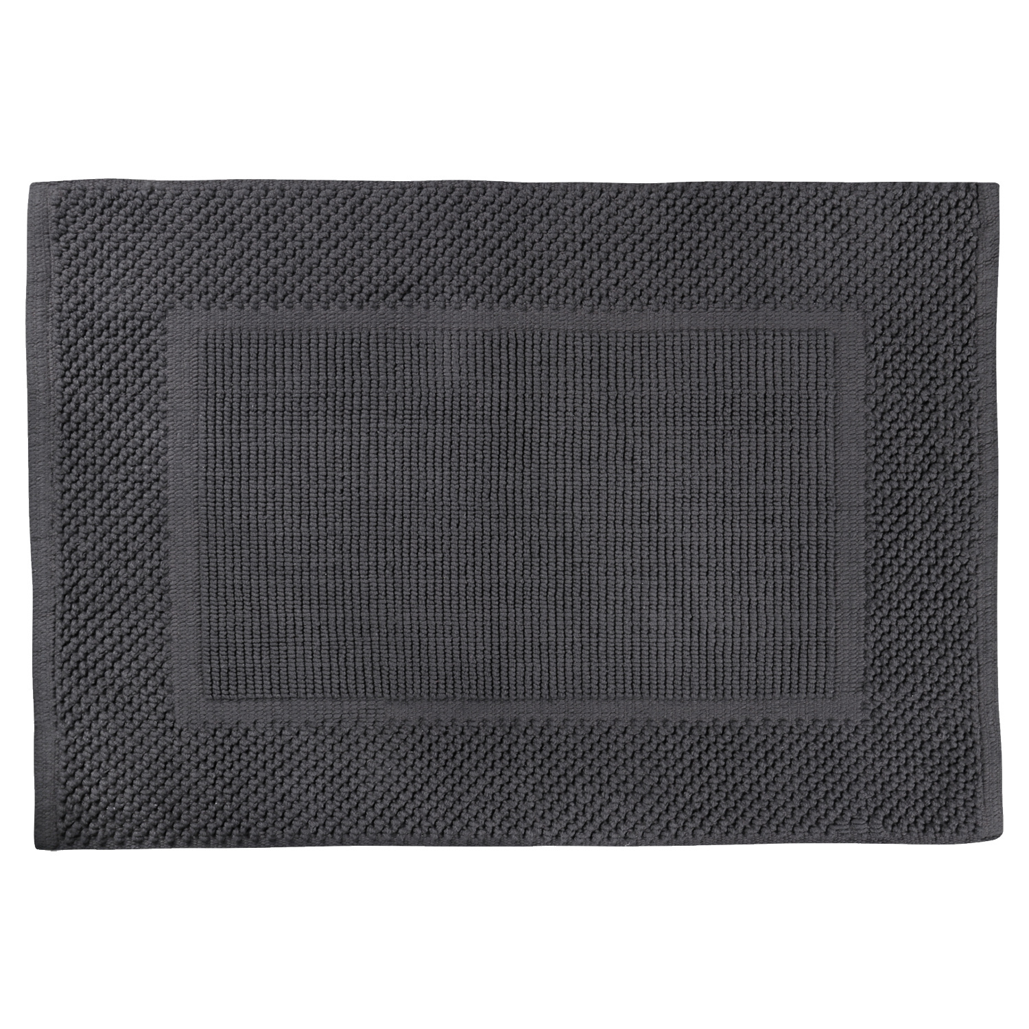 Badmat Differnz Basics 50x80 cm Katoen Donker Grijs Differnz