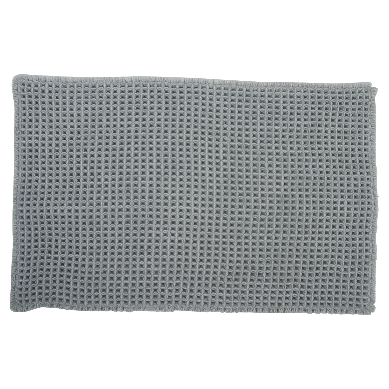 Badmat Differnz Wafel 50x80 cm Katoen Grijs Differnz