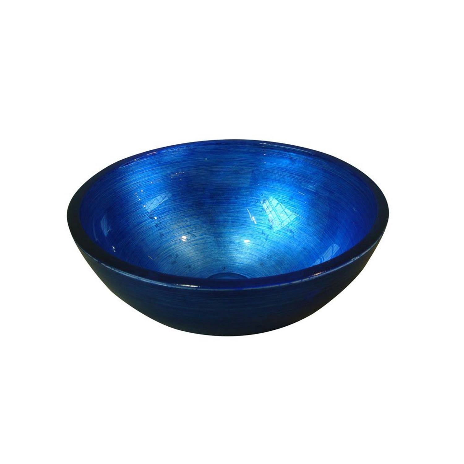 Waskom Sapho Murano Rond 40x14 cm Glas Blauw Sapho