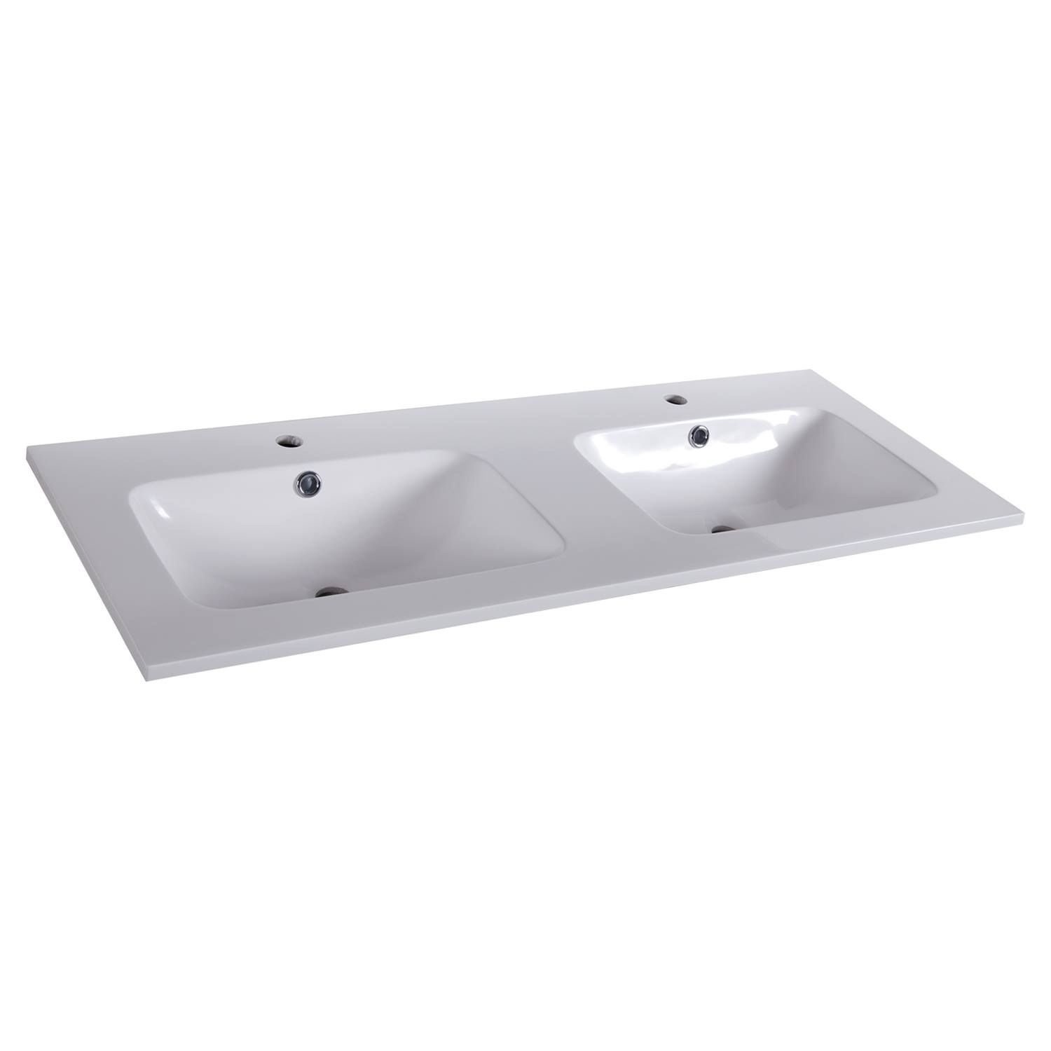 Wastafel Differnz Reno 120x46 cm Wit Differnz