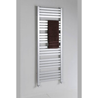 Handdoekradiator Sapho Nevel Recht 55.5x77.3 cm 324W Zilver