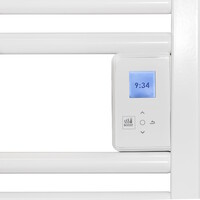 Elektrische Handdoekradiator BWS Dry 183.7x55 cm Digitaal Met Blower 2000W Wit