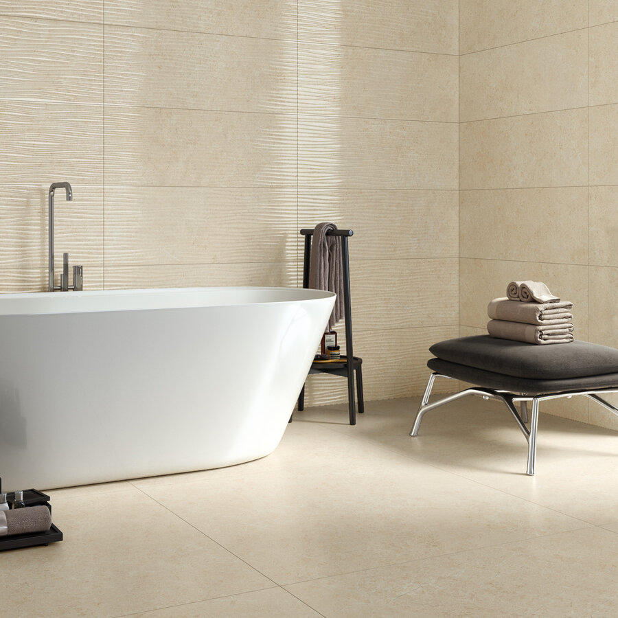 Aktietegel Plana Creme Satin 60x60 (Prijs per m2)