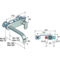 Friendo Inbouw Wastafelmengkraan 006C