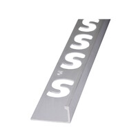 Hoekprofiel Faktum Aluminium Zilver Geanodiseerd Gecoat Wit 250cm 10mm